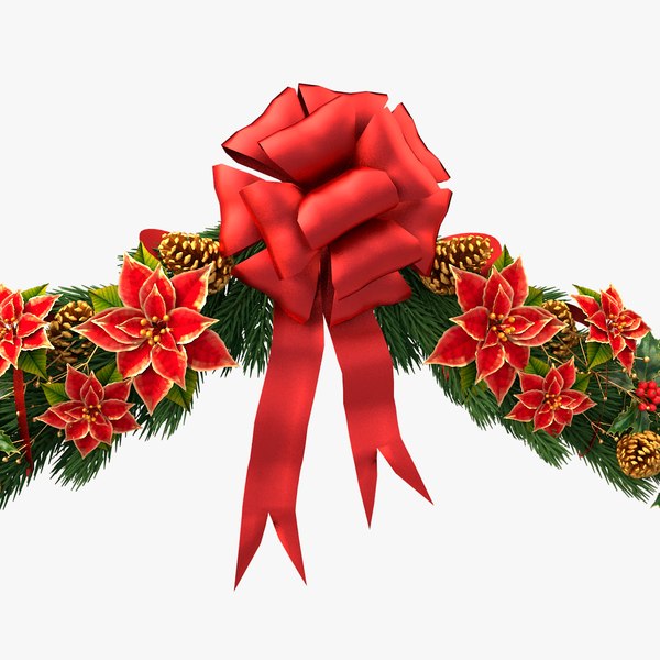 3d model christmas wreath v5