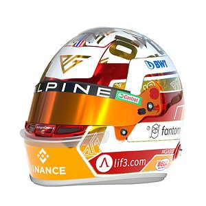 3D F1 Pierre Gasly Helmet 2023