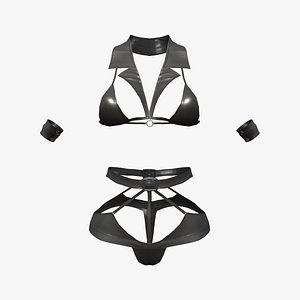 Strappy Lingerie 3D model