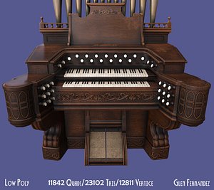 Antique Victorian Pump Pipe Organ Piano