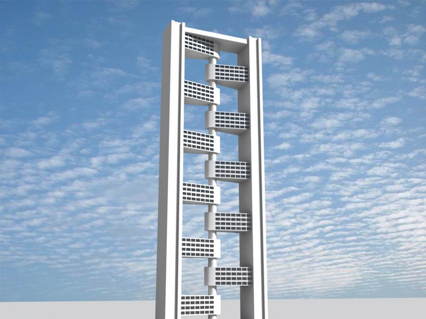 3d Futuristic Building 9 Model
