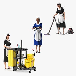 3D Housekeeping Maids Collection 2