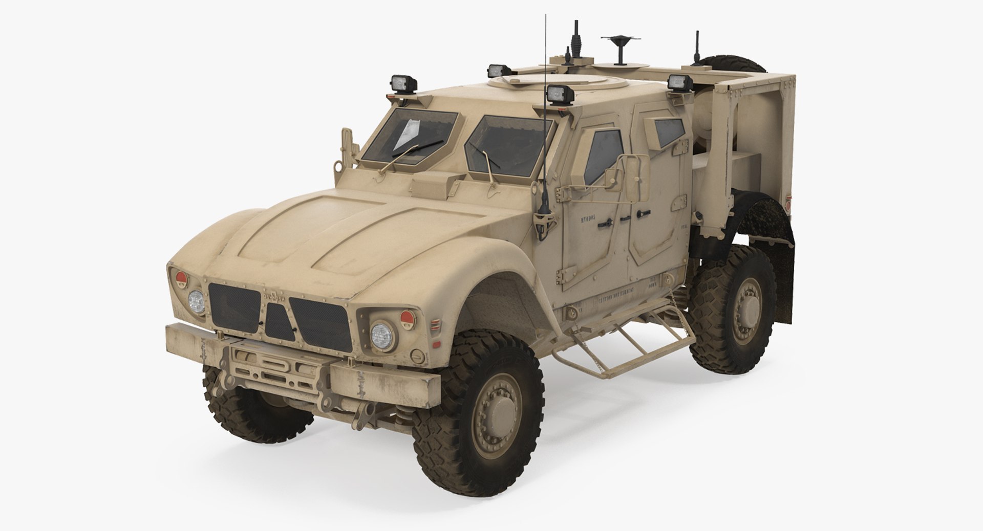 Oshkosh M-ATV Mine Resistant Ambush Protected Vehicle 3D model preview