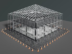 House under construction 25i02 3D model