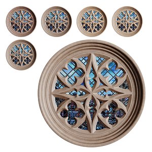 Gothic Window 06 3D model