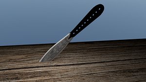3d throwing knife model