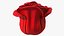 3D Rose Bud Red