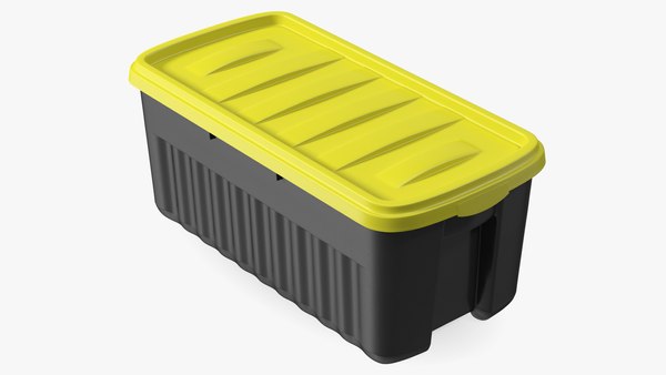 3D model Rugged Polyethylene Storage Bin 50 Gallon - TurboSquid 1799417