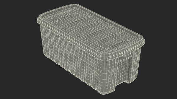 3D модель Прочный полиэтиленовый контейнер для хранения 50 галлонов ...
