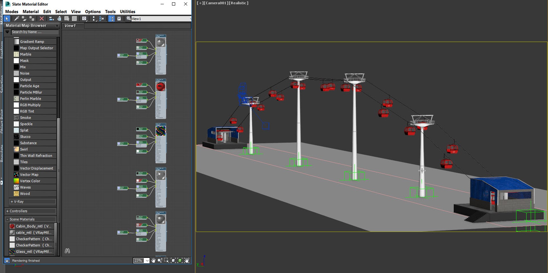 Ski lift cableway rigging animation model - TurboSquid 1416967
