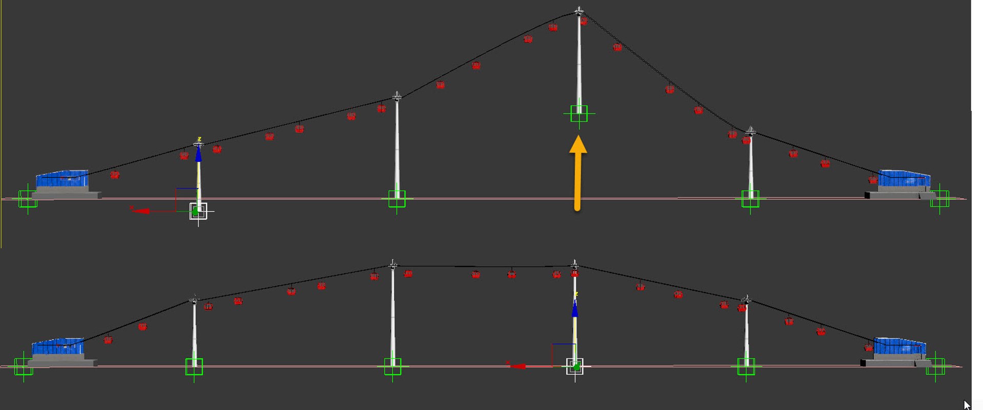 Ski lift cableway rigging animation model - TurboSquid 1416967