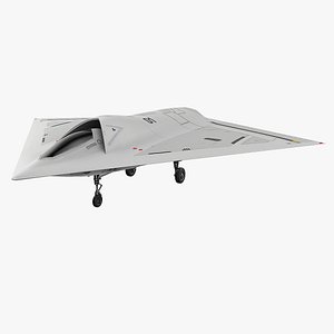 White Sci-Fi Military Drone