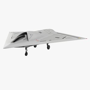 White Sci-Fi Military Drone