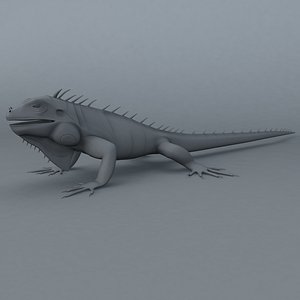 iguana 3d model