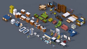 1 pack 4 office 3D model