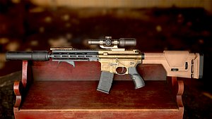 AR-15 Game Ready model 3D model