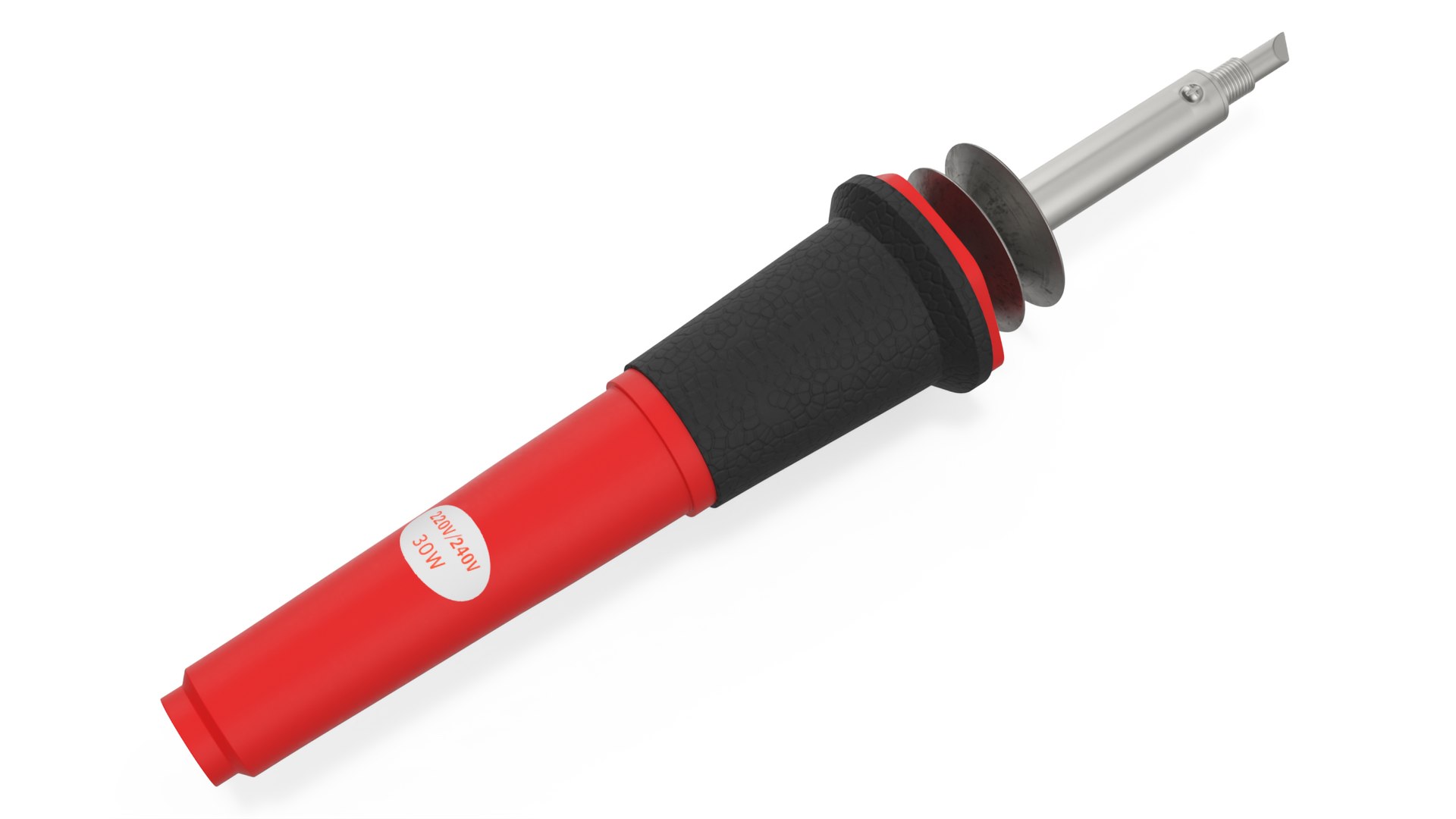Woodburning Soldering Tool Red 3D model preview