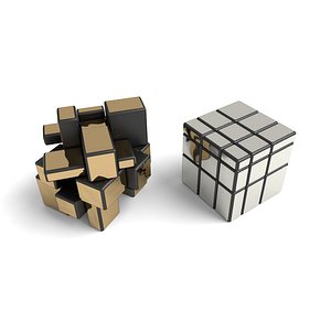 Mirror cube 3x3x3 puzzle toy