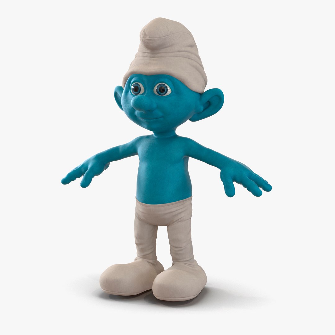 Smurf 3D model preview