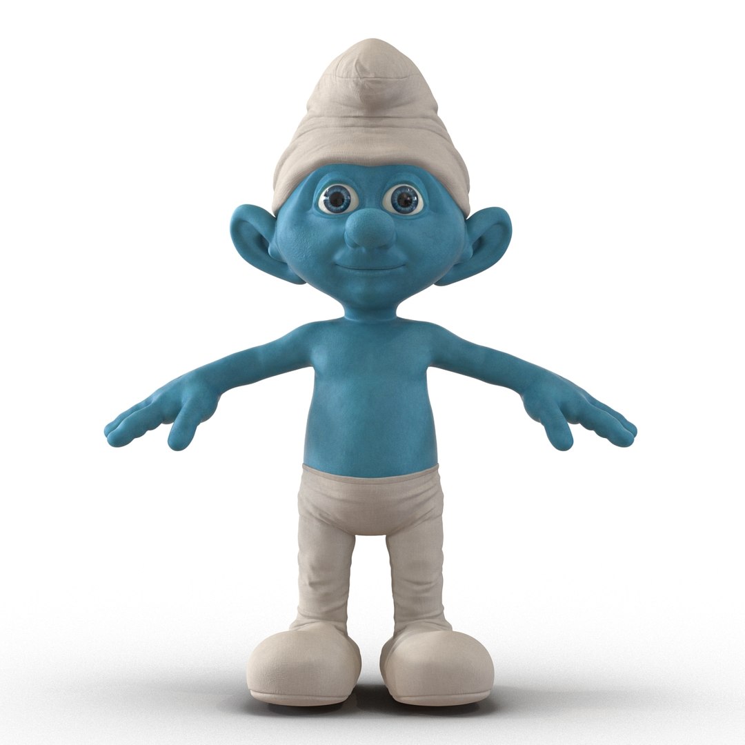 smurf realistic 3d model