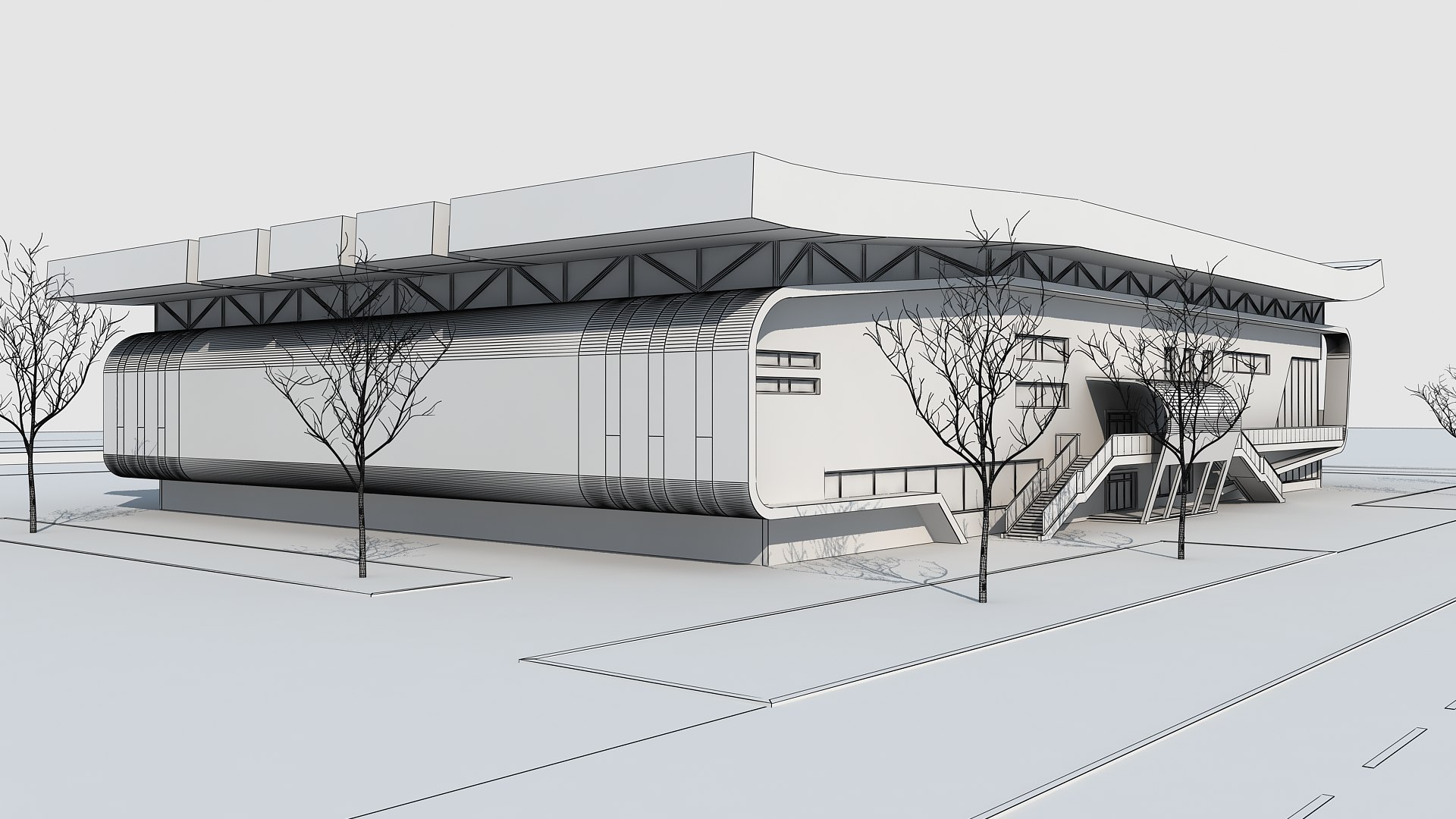 Modern Building 84 Model - TurboSquid 2263406