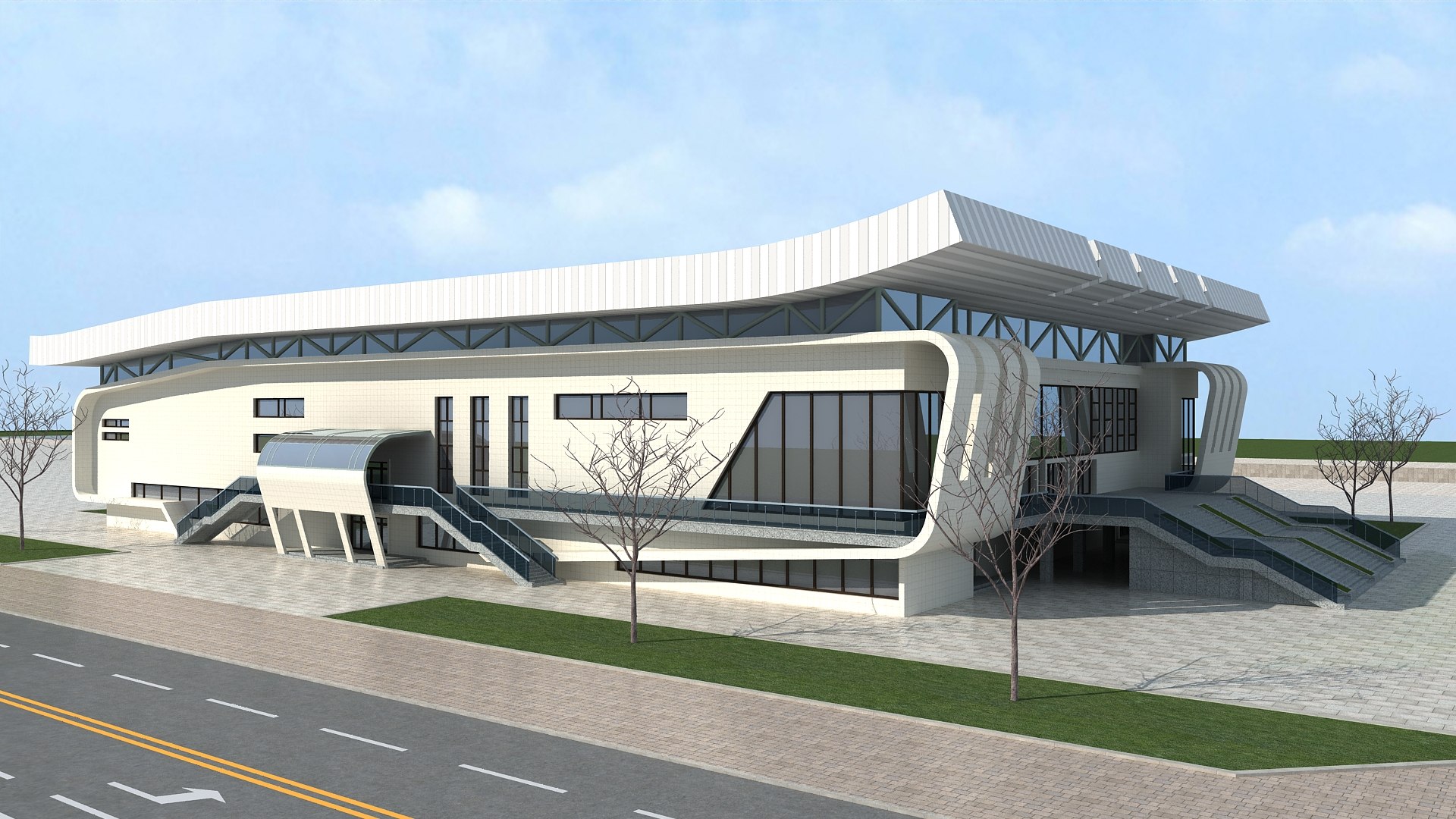 Modern Building 84 Model - TurboSquid 2263406