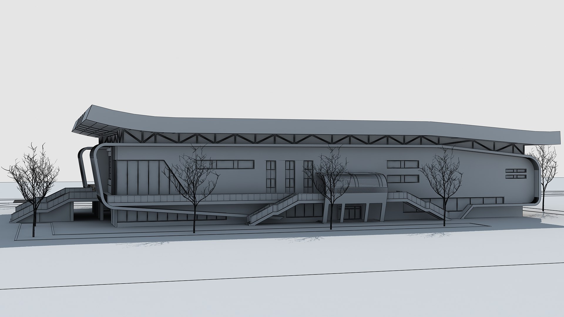 Modern Building 84 Model - TurboSquid 2263406