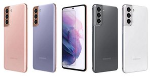 3D Samsung Galaxy S21 All Colors Low Poly model