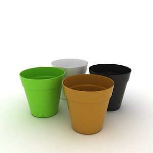 3D flower pot