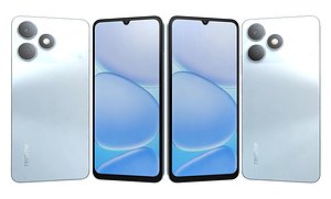 3D Realme Note 80 Glacier Blue model