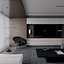 3D model Modern living room dining room