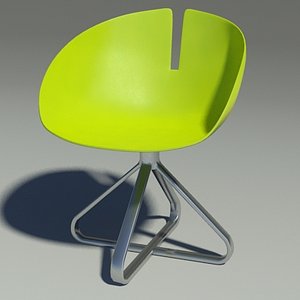 3d model fjord chair revolution green