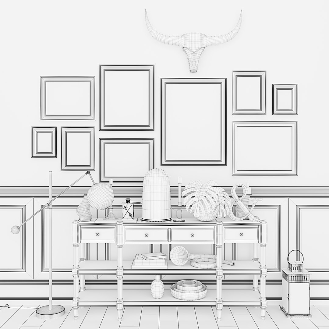 Decorative Set 04 3D Model - TurboSquid 1295759