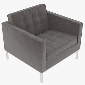 Knoll Florence Taupe Fabric Chair 3D model