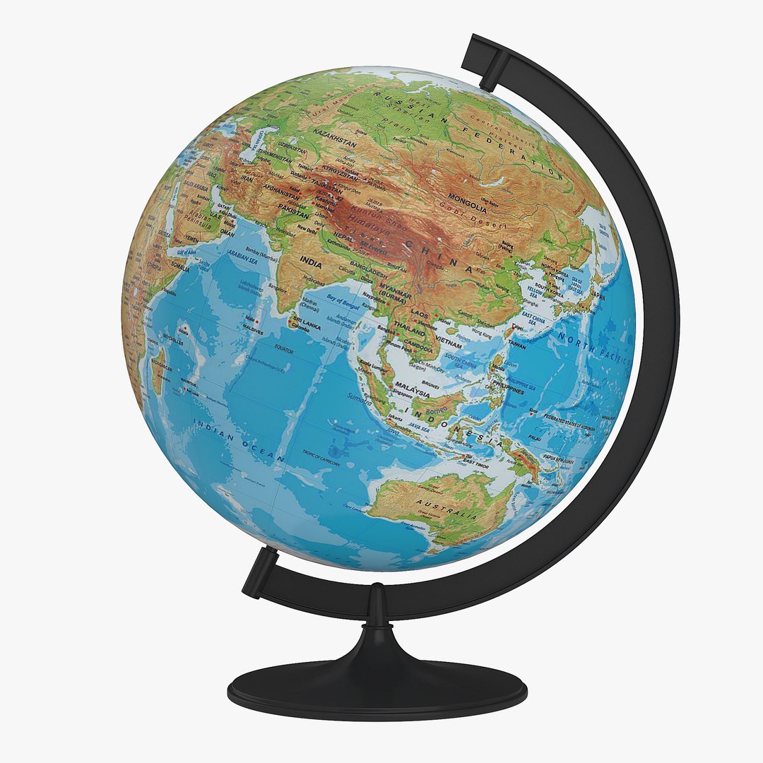 3D world globe model - TurboSquid 1346313