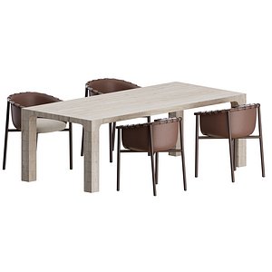 3D Cleo Chair Petra Table by Fendi Casa
