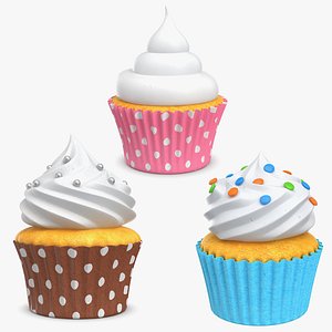Cupcake Collection 3D model