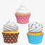 Cupcake Collection 3D model