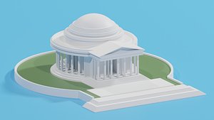 3D Thomas Jefferson Memorial model