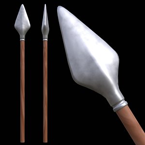 Lowpoly Spear 3D