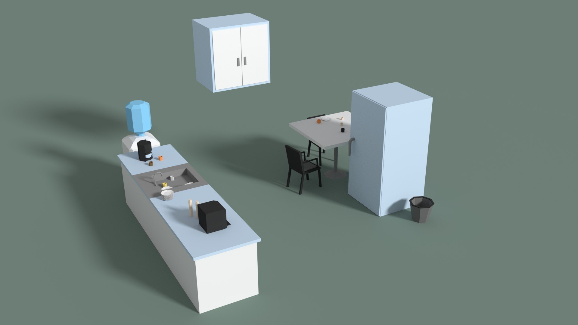 3D Kitchen Table Model - TurboSquid 1197502