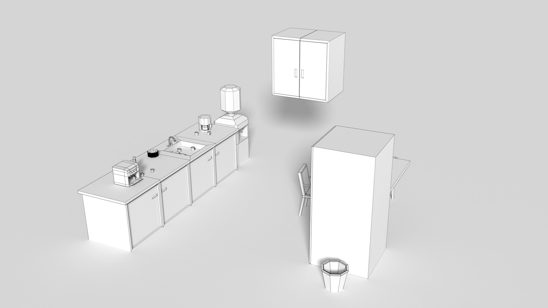 3D Kitchen Table Model - TurboSquid 1197502