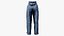 Übergroße Jeans Denim