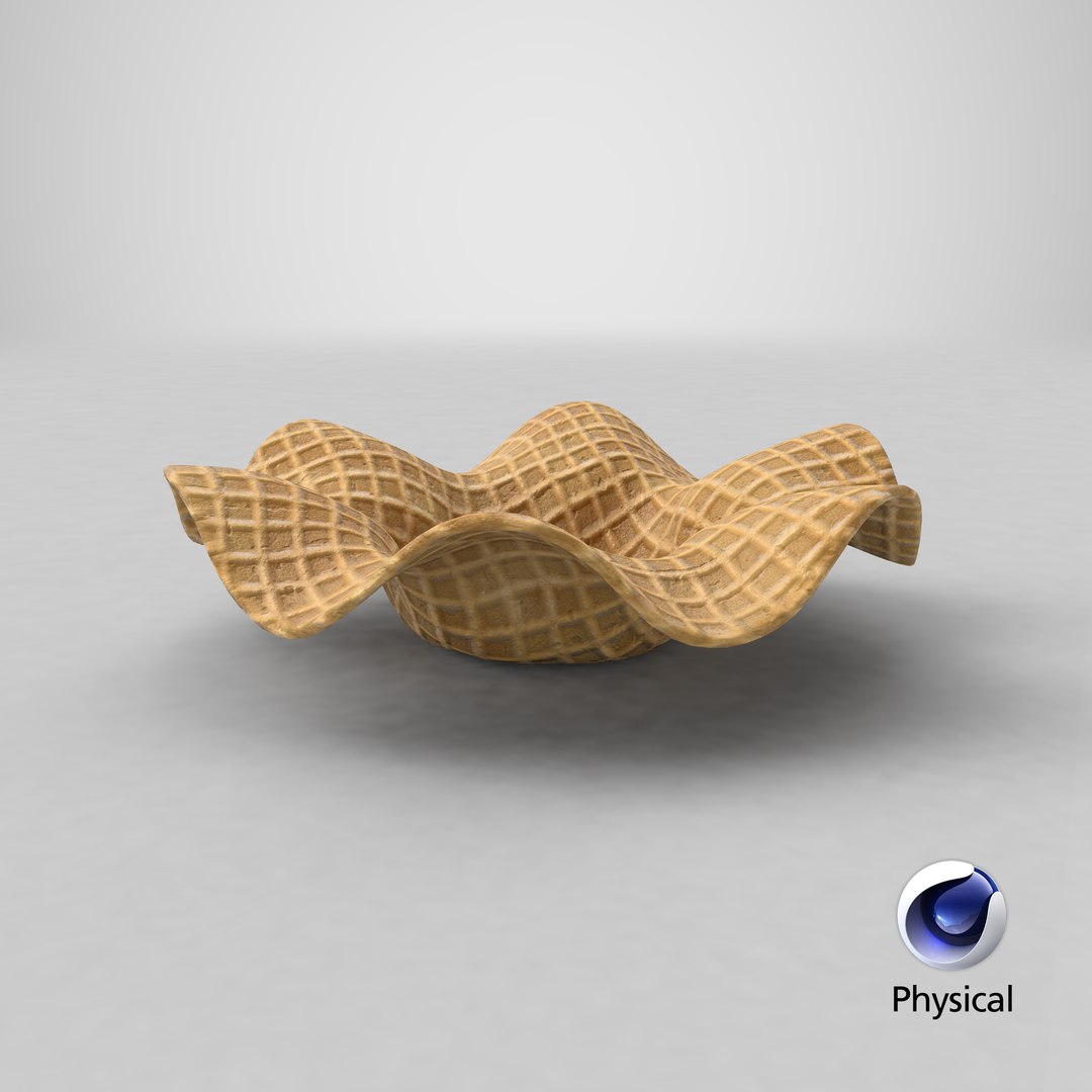 Waffle Bowl Shape 3 3D - TurboSquid 1932908
