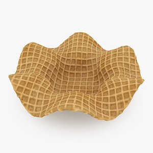 Waffle Bowl Shape 3 3D