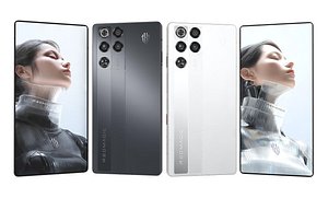 3D ZTE nubia RedMagic 11 Pro Black And White