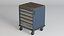Gabinete de almacenamiento de herramientas modular de 5 cajones 4 PBR