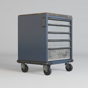 3D model 5 Drawer Modular Tool Storage Cabinet 4 PBR