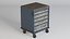 Gabinete de almacenamiento de herramientas modular de 5 cajones 4 PBR