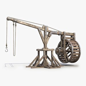Wooden Crane 13 3D Model